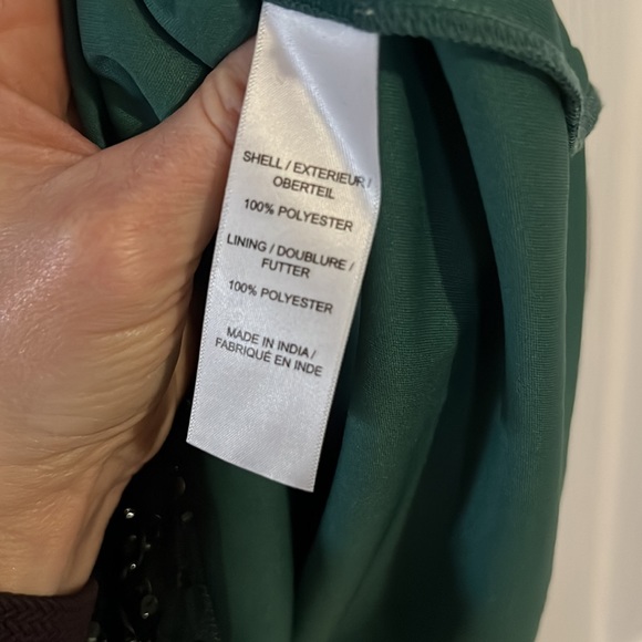 Halter style dark green formal dress - Picture 8 of 11